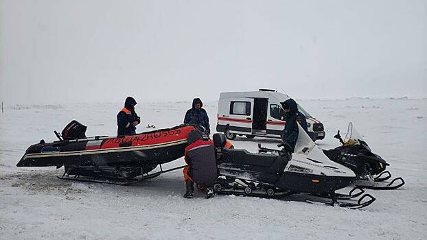 На Сахалине спасли 12 рыбаков с отколовшейся льдины