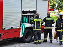 Появились кадры с места взрыва на заводе в Башкирии