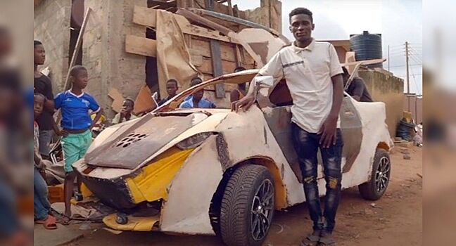 Подросток из Африки построил автомобиль за 200 долларов