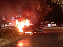 В Челябинске сгорел автомобиль