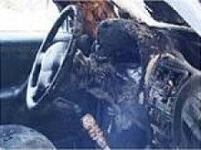 В Мурманске ночью сгорел автомобиль