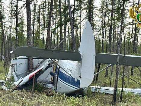 СК опубликовал кадры с места обнаружения Ан-2 в Якутии