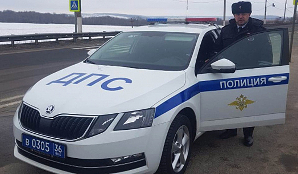 Воронежский госавтоинспектор помог семье с детьми, у которой сломалась машина на трассе