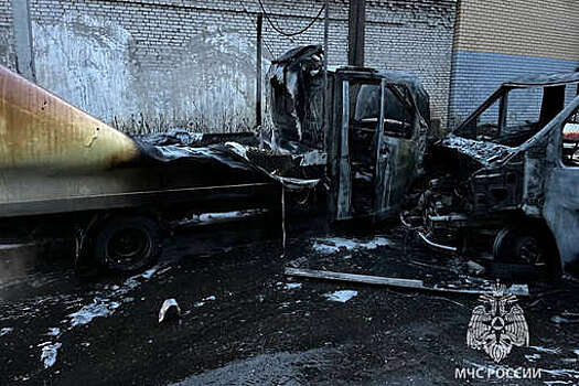 В Нижнем Новгороде пожарные потушили возгорание, уничтожившее две "ГАЗели"