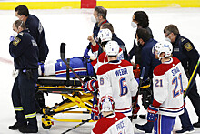 Игрок "Монреаля" попал в больницу после жесткого хита в матче с "Виннипегом"