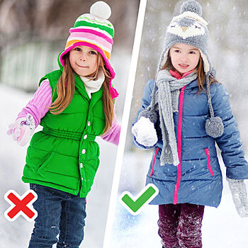 Снимите это немедленно: 6 вещей, которые нельзя надевать на ребенка зимой