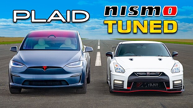 Видео: Tesla Model S Plaid бросила вызов Nissan GT-R Nismo