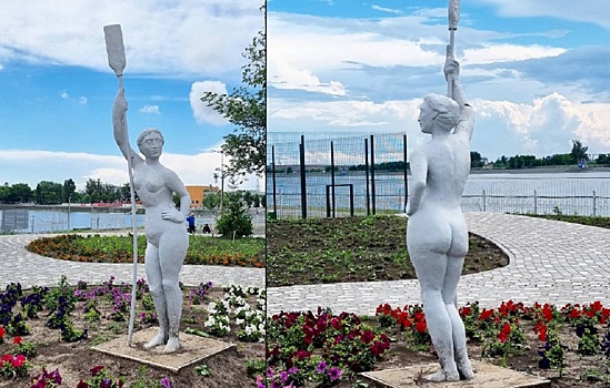 C Чернобыля приплыла: ростовчане решили, что автор новой скульптуры у гребного канала &ndash; некрещеный