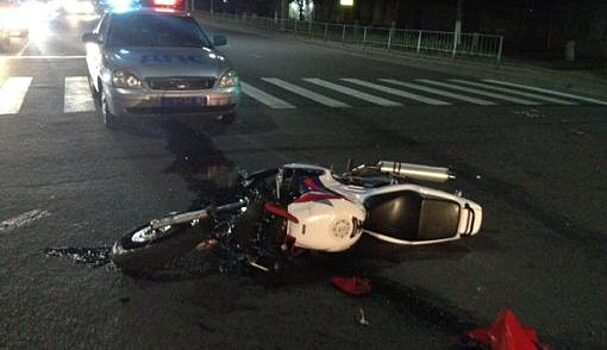 ДТП в Орле: байкер на «Хонде» влетел под «пятёрку»