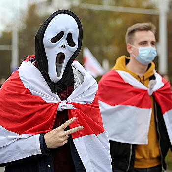 В Белоруссии пытались поджечь здание ГАИ