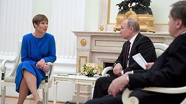 Глава Эстонии отвергла критику за встречу с Путиным