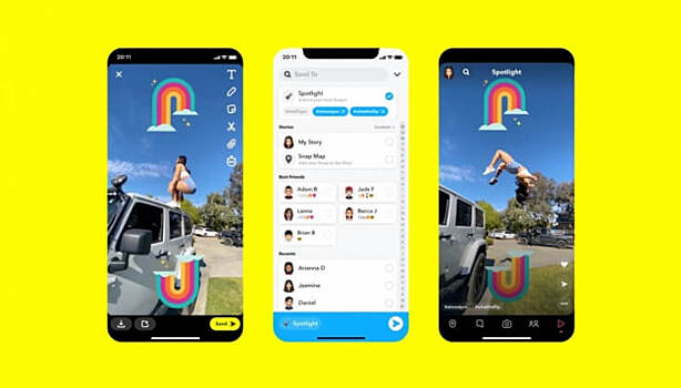 Snapchat запустил короткие видео по аналогии с TikTok и Reels