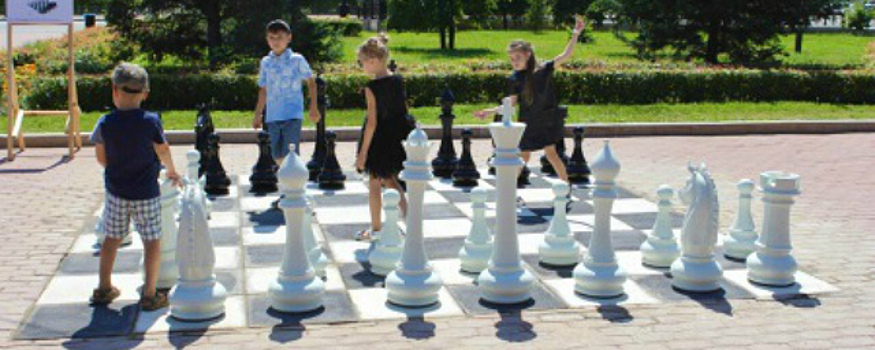 В Иркутске появилась уличная шахматная доска
