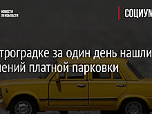 На Петроградке за один день нашли 16 нарушений платной парковки