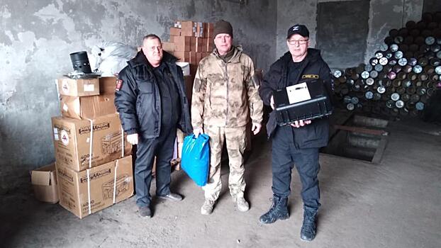 Ветераны органов внутренних дел Омской области доставили в ЛНР гуманитарную помощь бойцам СВО
