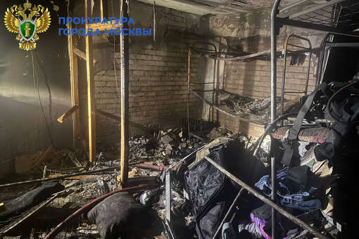 СК: при пожаре в хостеле на севере Москвы пострадали девять человек