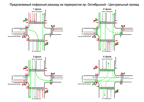 Светофор заработает в новом режиме на перекрестке в Кемерове