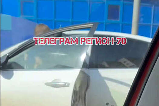 В Томске на видео попало, как водитель "Газели" напал на человека