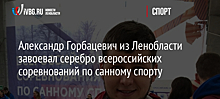 Александр Горбацевич из Ленобласти завоевал серебро всероссийских соревнований по санному спорту