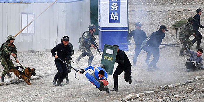 В Синьцзяне прошли совместные антитеррористические учения ШОС "Тяньшань-3"