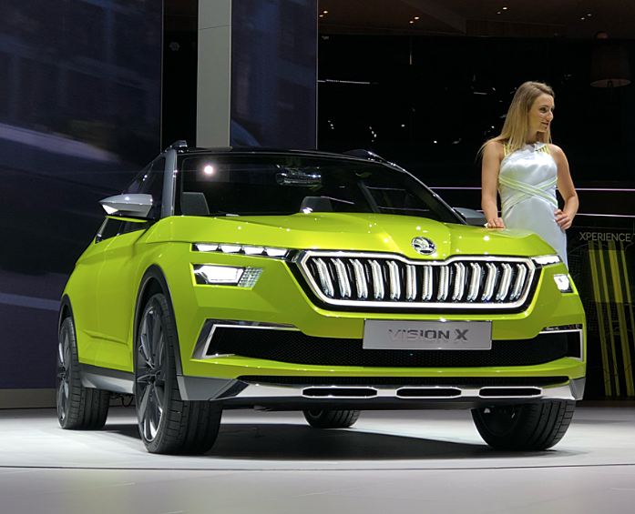 Модель у  Skoda Vision X