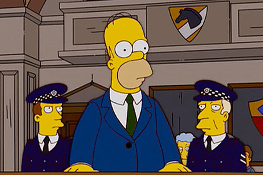 Полицейским предъявили права Гомера Симпсона
