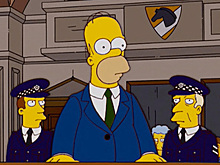 Полицейским предъявили права Гомера Симпсона