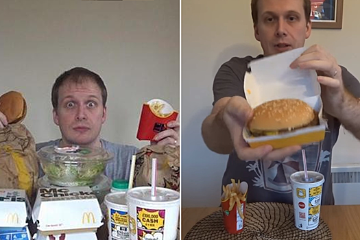 Блогер питался неделю едой из Макдональдса и похудел