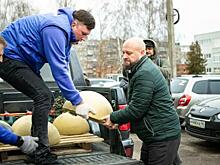 У школы №54 в Курске поставили полусферы, чтобы машины не выезжали на тротуар