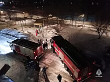 Водитель в Красноярском крае сжёг автобус после ссоры с женщиной на АЗС