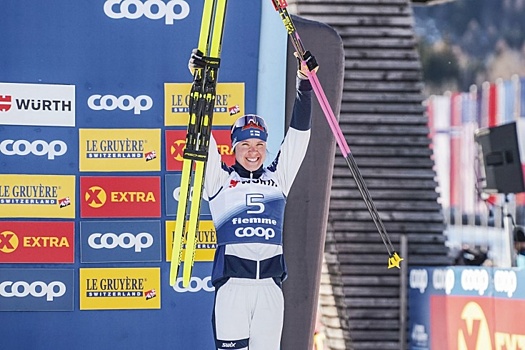 Кертту Нисканен выиграла гонку на 10 км классическим стилем на этапе КМ в Фалуне