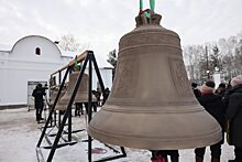 В Томинском освятили колокола строящегося храма