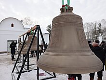 В Томинском освятили колокола строящегося храма