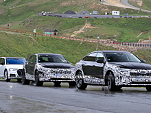 Audi e-tron и e-tron Sportback 2023 года сфотографировали в Альпах во время тестовых испытаний