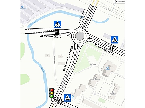 Кольцевое движение будет организовано на перекрестке улиц Конева – Можайского в Вологде