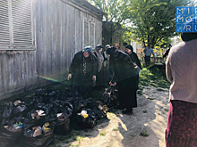 25 семей поселка Солнечный Кизилюрта получили продуктовые наборы в рамках акции #МыВместе
