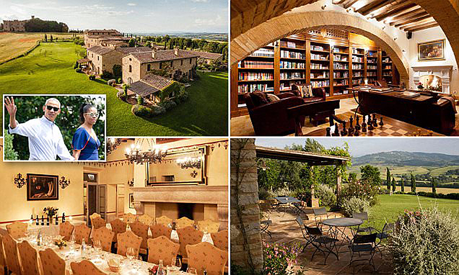 Барак и Мишель Обама находятся на отдыхе в Тоскане, Италия. Одна из их остановок — шикарная отреставрированная деревня 14 века Борго Финочетто, которую можно арендовать целиком за 15 тысяч долларов в сутки. Где отдыхает Обама в Италии — в нашей фотогалерее