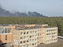 Масштабное задымление из-за пожара на российском коксогазовом заводе попало на видео