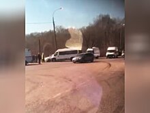 Пассажирский автобус из Чебоксар столкнулся с иномаркой в Кстовском районе