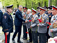 В Республике Марий Эл в преддверии дня 80-летия Победы при участии полицейских, ветеранов и общественников прошла церемония открытия мемориальной доски