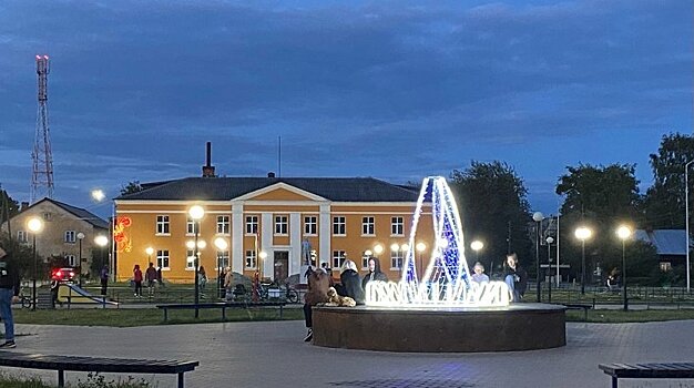В карельском городе появился необычный фонтан