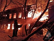 На Лесозаводской сгорел нежилой дом