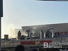 В Казани загорелся рынок на проспекте Победы