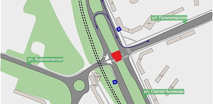 Участок улицы Пролетарской частично перекроют в Нижнем Новгороде почти на месяц