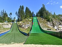 В городе Сортавала открыли 25-метровый трамплин для прыжков на лыжах