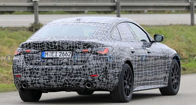 На тестах замечен прототип BMW 4 Series Gran Coupe 2022 года