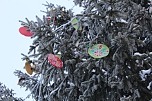 Жители Лукоянова расписали более 300 игрушек для главной городской елки