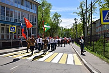 Торжественное шествие прошло в Первомайском