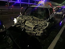 Начинающий водитель на Kalina S ort разбился об Land Cruiser в Адлерском районе