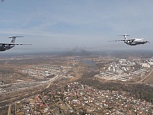 Спокойная сила: могучие Ил-76 прилетели в Подмосковье на репетицию Парада Победы